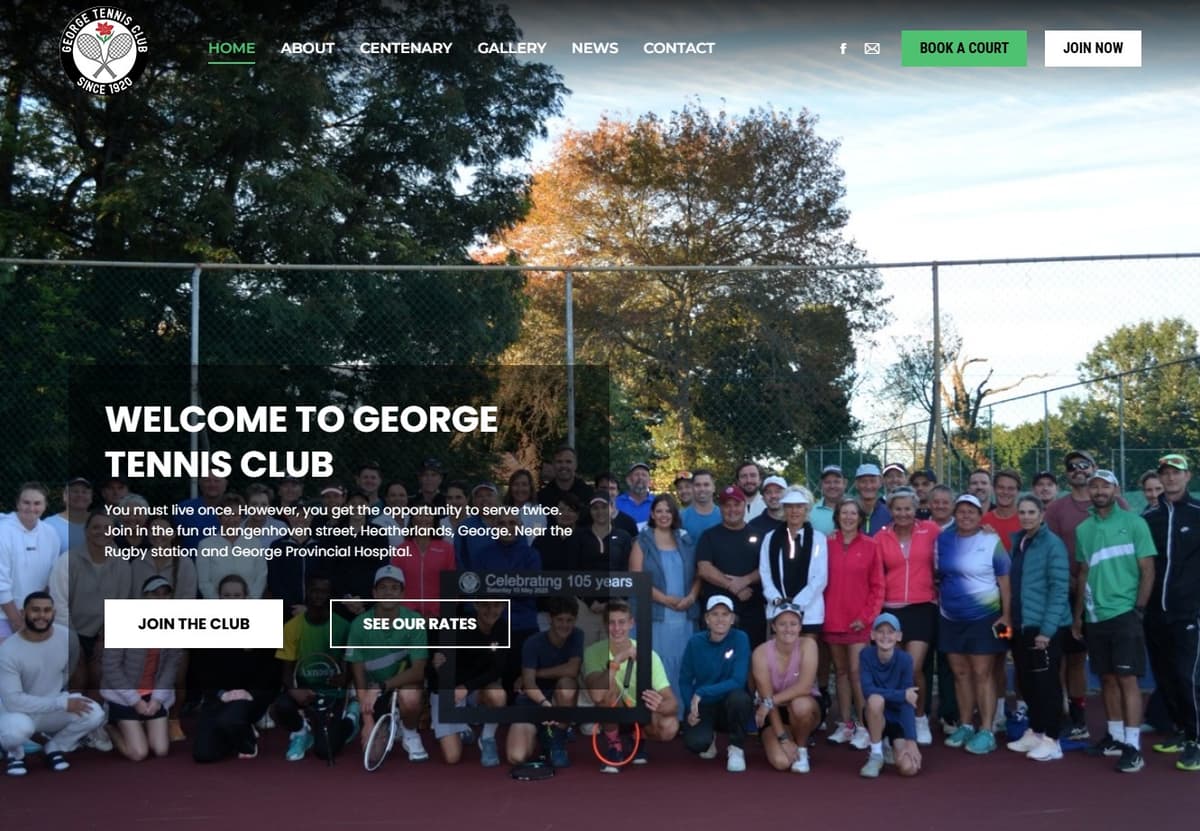 Professional Club Website